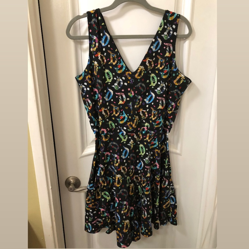 Disneyland D Purple Dragon Fabric custom romper large